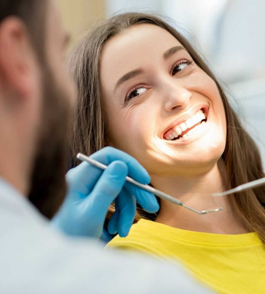 perfectly aligned and healthy teeth