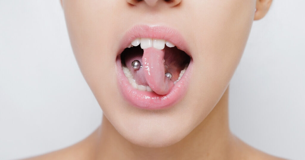 infection of tongue piercing​