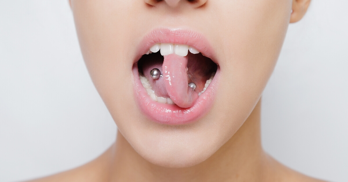 infection of tongue piercing​