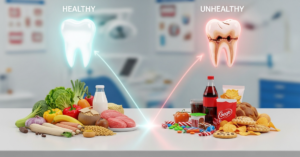 unhealthy food for teeth