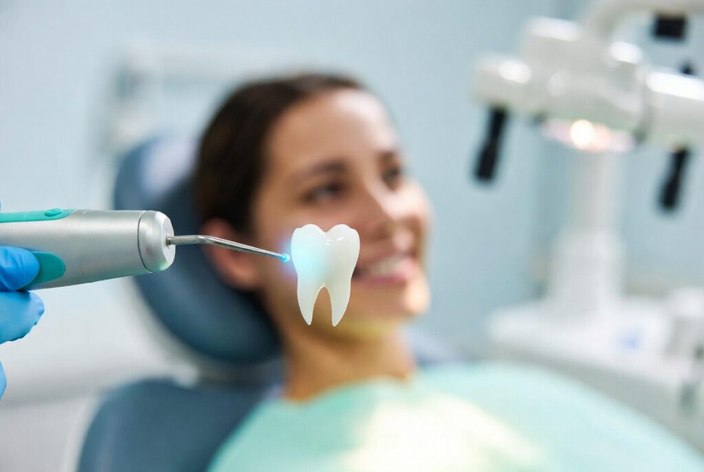 Laser dentistry for tooth sensitivity