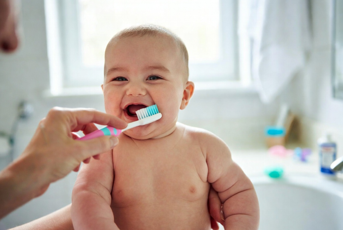 when to start brush baby teeth