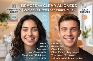 Braces vs Clear Aligners